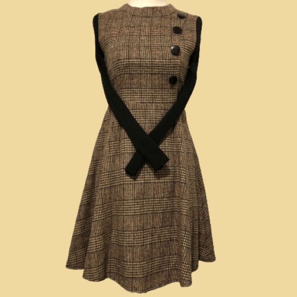 Plaid Flannel Winter Dress